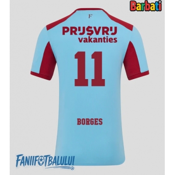 Feyenoord Goncalo Borges #11 Tricou Fotbal Replică 2025-26 Barbati Treilea